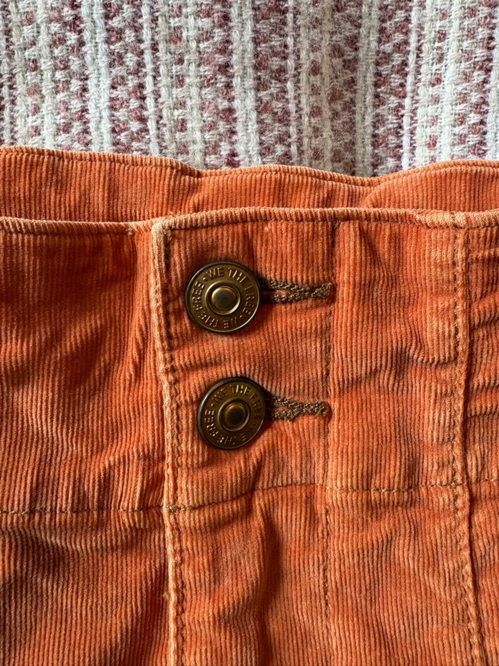 We The Free Rust Corduroy Wide-Leg Jeans - Picture 3 of 6